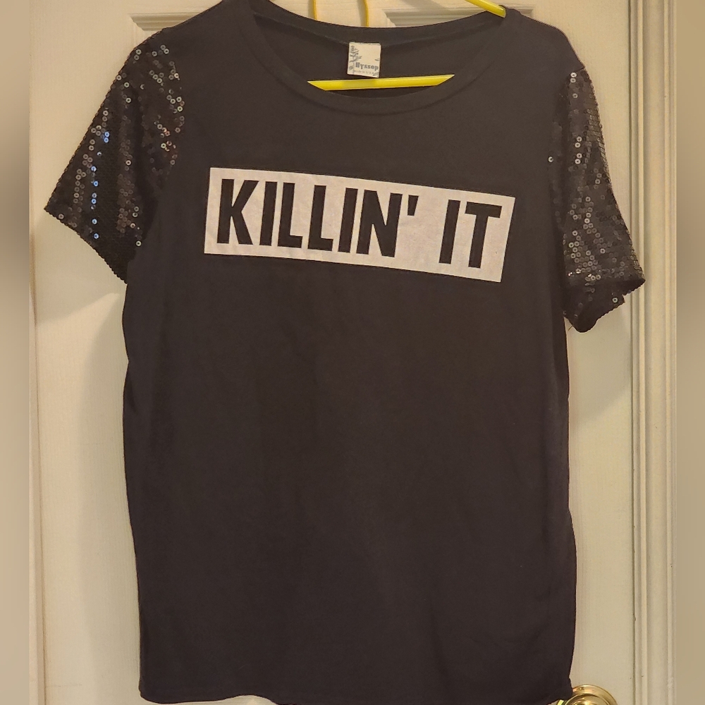 Killin' it black tee